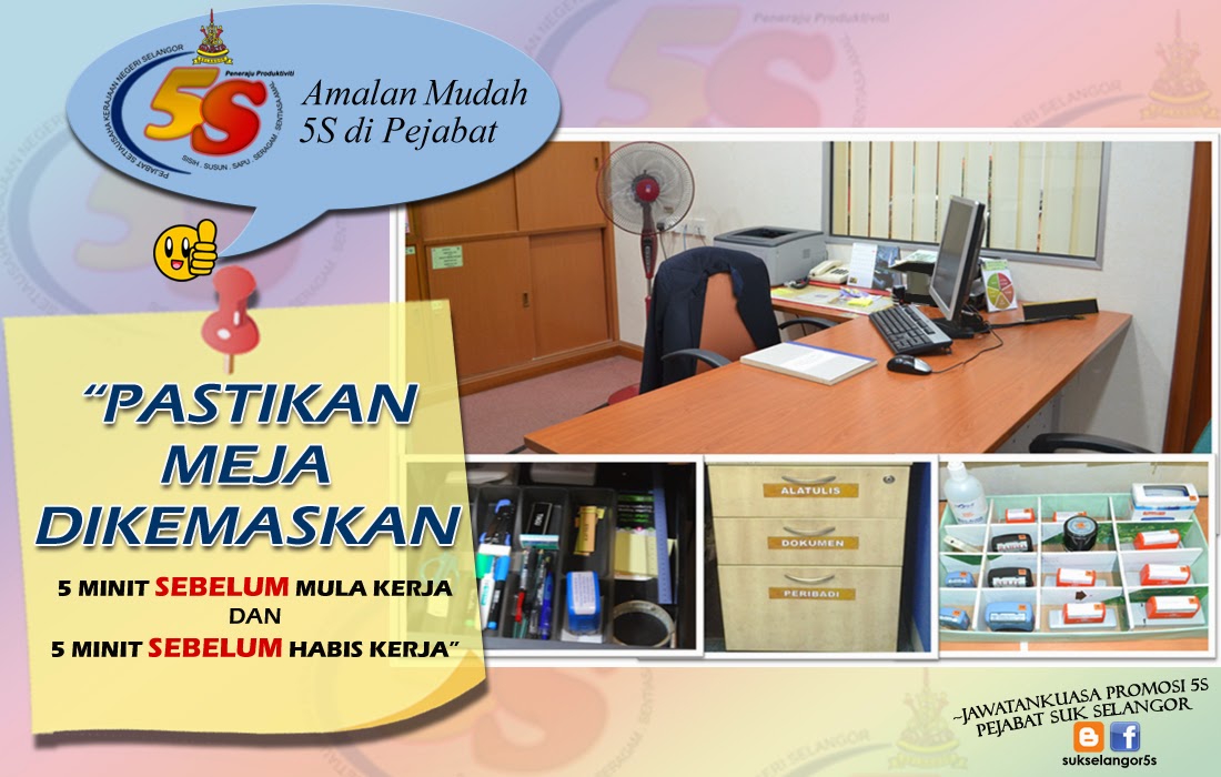 Promosi EKSA Pejabat SUK Selangor Kempen 5 Minit Sahaja