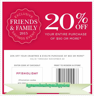 Free Printable Crabtree & Evelyn Coupons