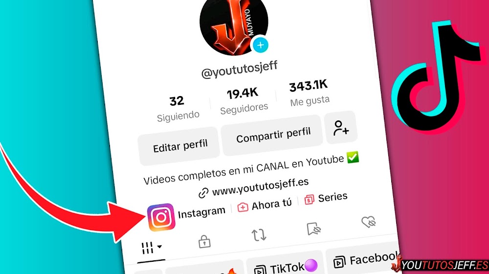 Como Poner MI INSTAGRAM en TikTok 🟣