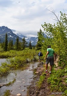 Muddy, wet trail at times!