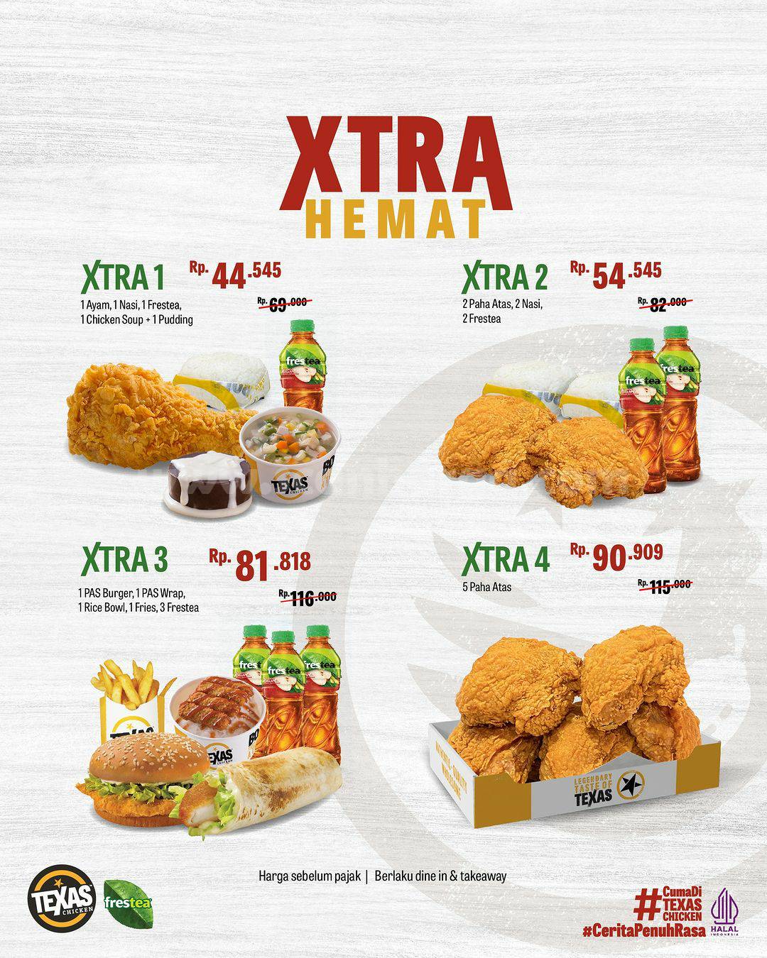 PAKET BARU! XTRA HEMAT dari TEXAS CHICKEN