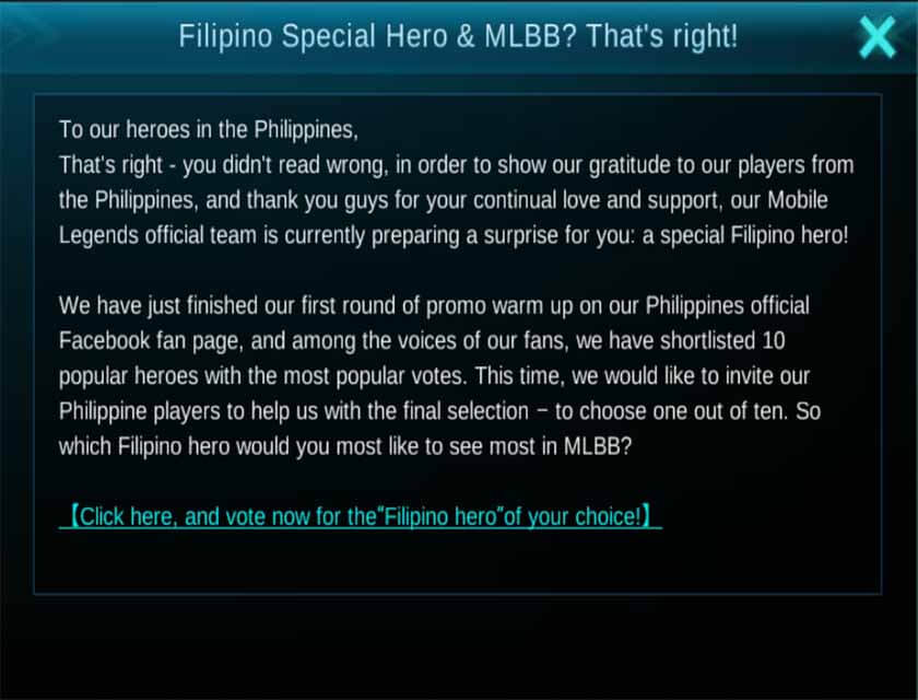 Filipino’s Special Hero in Mobile Legends – Vote to Help ...