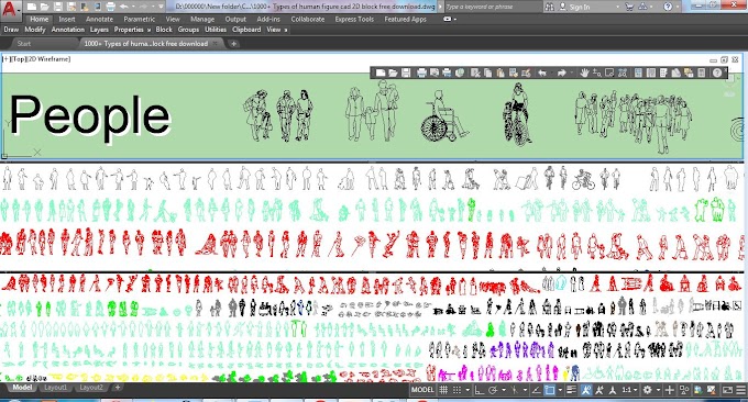 1000+ Types of human figure cad 2D block free download