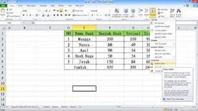 Cara Mengunci Rumus Excel