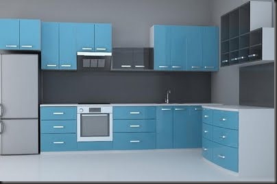 Adjust the 3D model of the blue body of cabinet – Free DownLoad