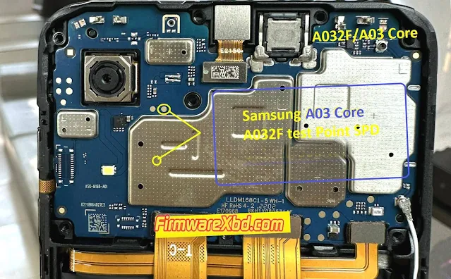 Samsung A03 Core A032F Test Point SPD CPU