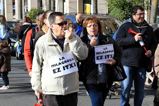 Manifestación del colegio La Milagrosa