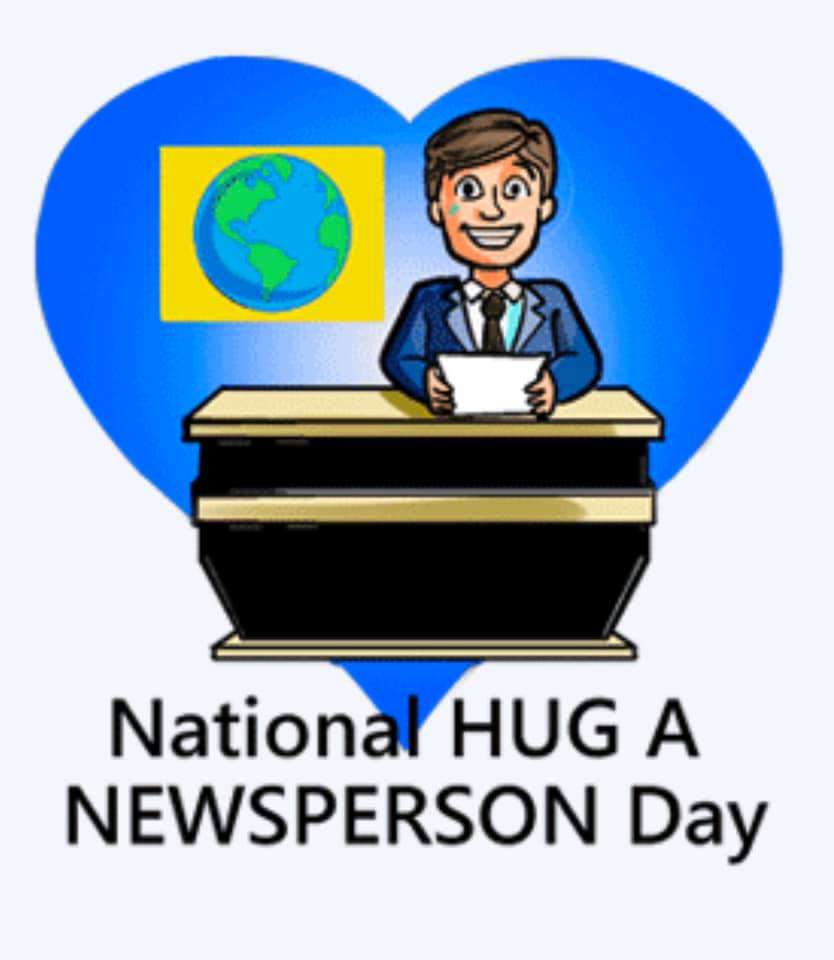 National Hug a Newsperson Day Wishes For Facebook