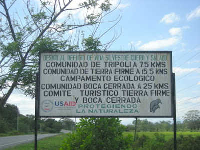 USAID sign, Tripoli, Honduras