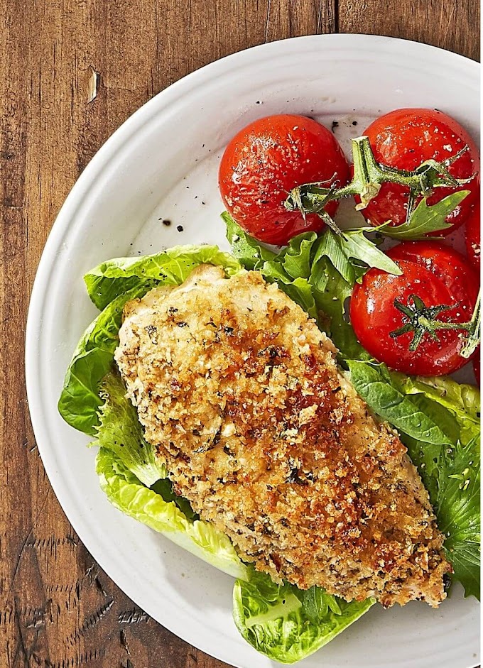 Roasted Parmesan Chicken and Tomatoes