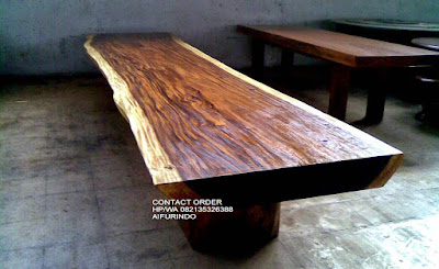 Meja Makan kayu Trembesi,supplier mebel kayu trembesi-FURNITURE TREMBESI JEPARA