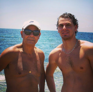 Karim Kamoun with his father Abdelwahab