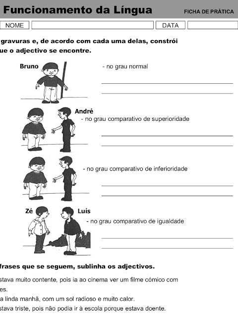 Atividades de Gramática