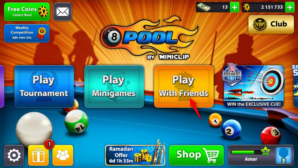 Begini Cara Transfer Coin 8 Ball Pool Android Ke Teman