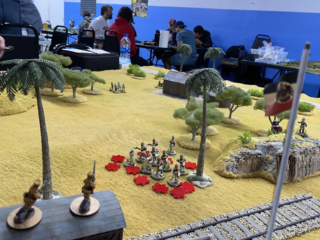 A 28mm WW1 skirmish game set in Deutsch-Ostafrika (German East Africa) using the Setting the East Ablaze rules and Skirmish Elite: Tanga 1914