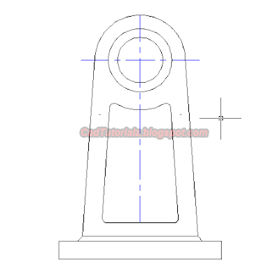 gambar sederhana extend autocad