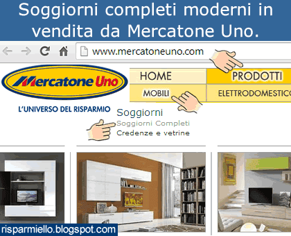 soggiorno completo mercatone uno