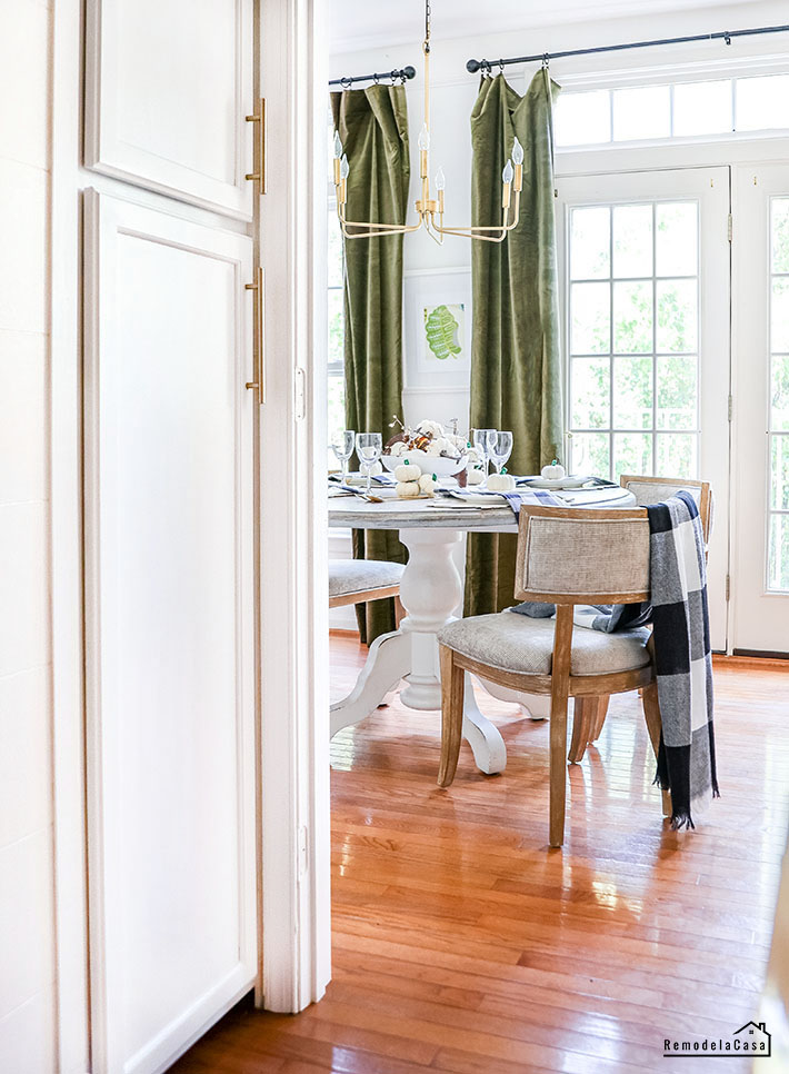 Pantry cabinet and morning room in the background