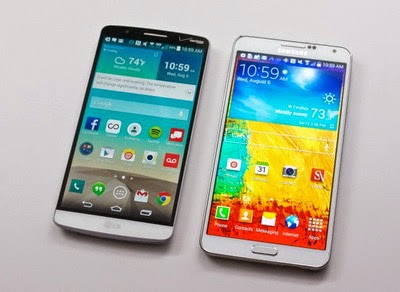 Perbandingan Samsung Galaxy Note 4 vs. LG G3