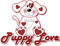 Valentine's Day Puppy Love Greeting Card