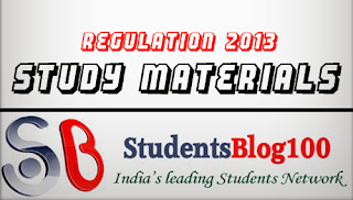 ANNA UNIVERSITY IT DEPARTMENT STUDY MATERIALS - REGULATION 2013