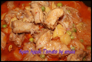 Journey of My LiFe in Dubai UAE: Nasi Tomato, Ayam Masak 