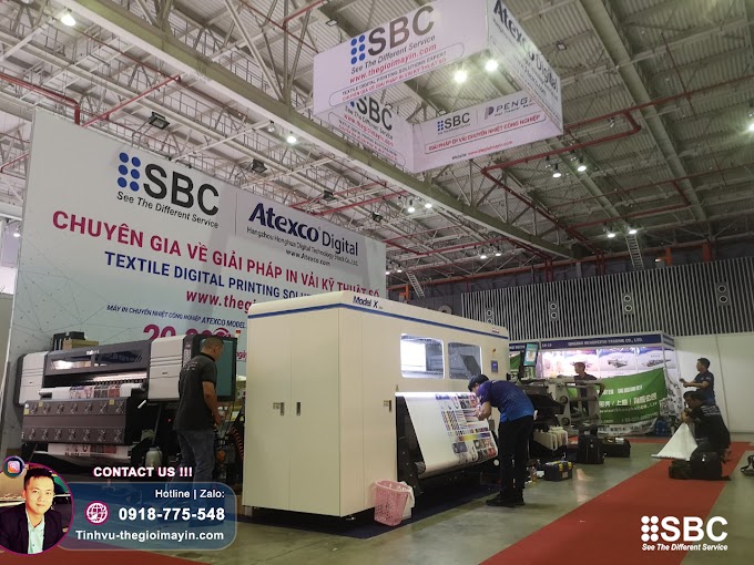 Loạt máy công nghệ in vải kỹ thuật số cho ngành Dệt May trình diễn tại SaigonTex 2022
