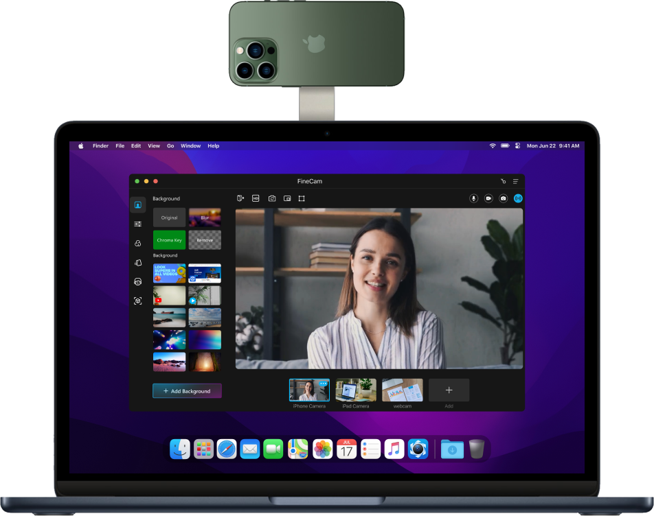 Convert iPhone phone to a Webcam for PC - VibeCam