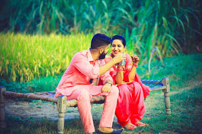 ramantic punjabi couple images