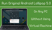 Android Lollipop su Notebook PC Tablet