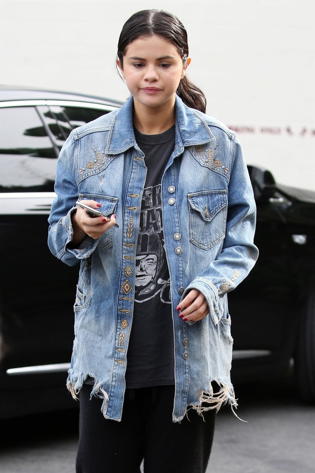 Selena Gomez style fashion in Los Angeles