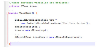 Code JTree trong lập trình java