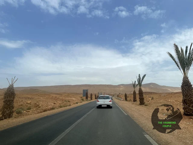Highway N13 at Ziz Valley towards Al-Hassan Addakhil Lake