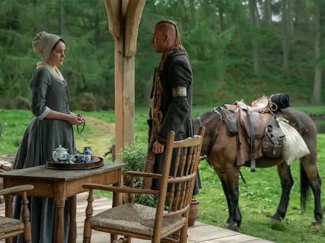 Ian and Rachel in Outlander Episode 704