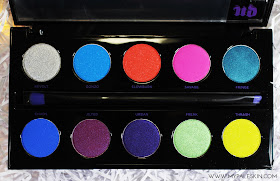 Urban Decay Electric Pressed Pigment Palette, Urban Decay, Electric, Swatch, Review