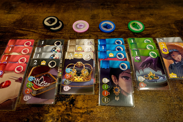 splendor duel board game 璀璨寶石 雙人版 桌遊 收集籌碼購買珠寶牌競逐分數