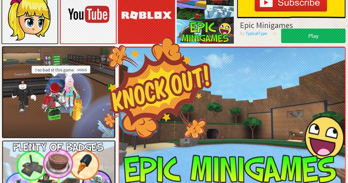 Chloe Tuber Roblox Epic Minigames Gameplay With Amazing Friends - roblox youtube videos epic minigames