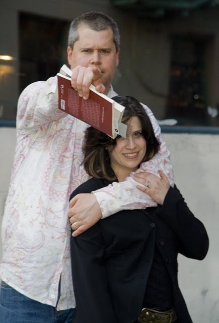  aka Lemony Snicket and his wife author illustrator Lisa Brown 