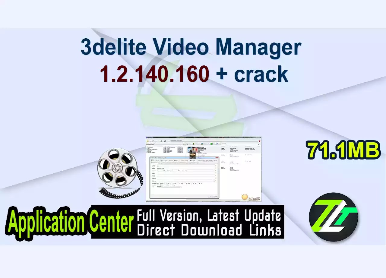 3delite Video Manager 1.2.140.160 + crack