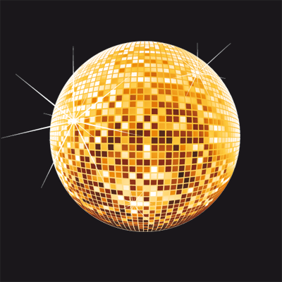 Incredible vector disco ball.