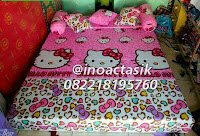 Sofa bed Inoac motif Hello Kitty pink inoactasik