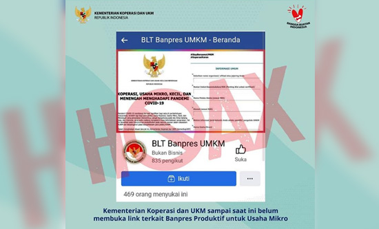 Harap Waspada!, Marak Penipuan Terkait Banpres UMKM