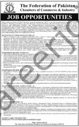 Federation of Pakistan Chambers of Commerce & Industry FPCCI Jobs September 2021