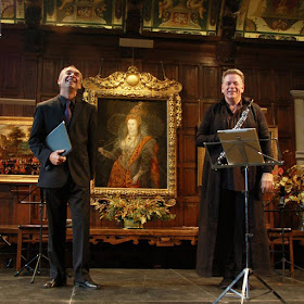 Hatfield House Chamber Music Festival: James Gilchrist, Nicholas Daniel in the Marble Hall (Photo Rose Cecil)