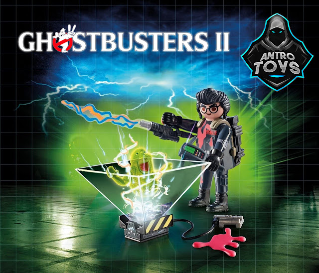 Playmobil Egon Spengler Ghostbusters II ectoplasma Slimer ologramma Antro docmanhattan