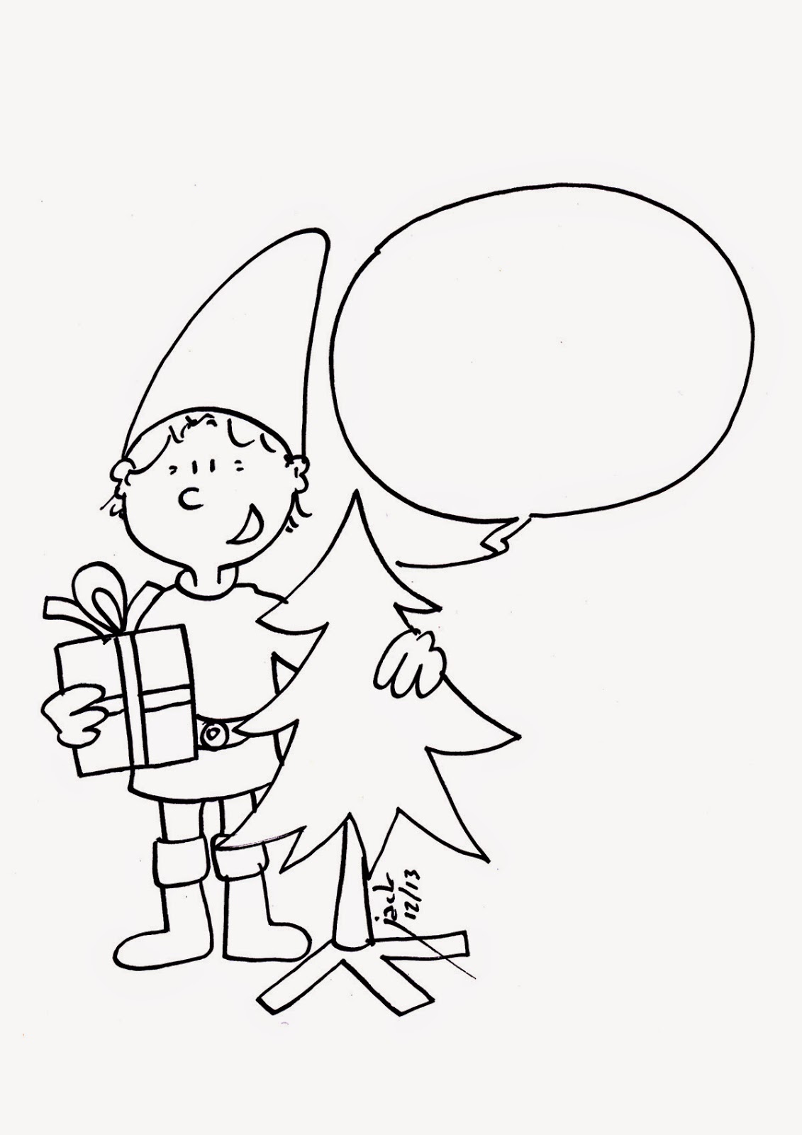 dessin   colorier lutin de noel Les coloriages de No l Coloriez