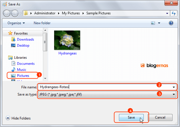 Cara Gampang Memutar Gambar dengan Paint