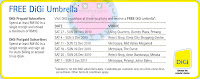 Free Digi Umbrella with purchase (For Digi Subscribers)