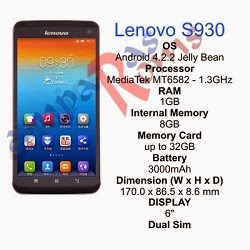 Lenovo S930 Stock Rom Download & Specs