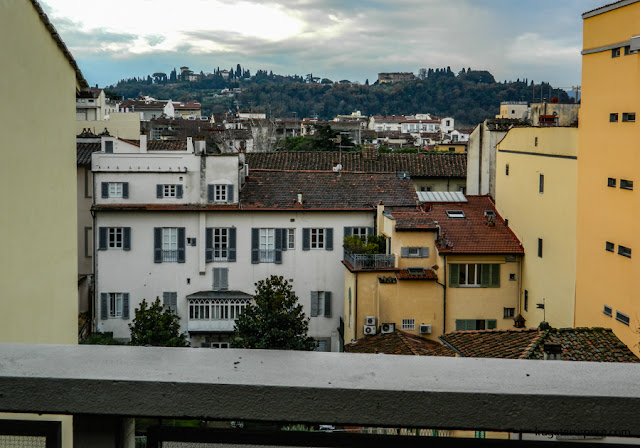 Vista do terraço do apartamento do Hotel C-Diplomat em Florença